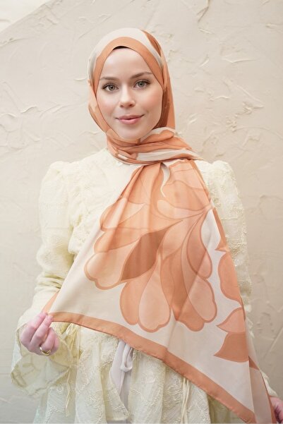 YILDIZ SCARFS Magnolia Pattern Voile Soft Shawl