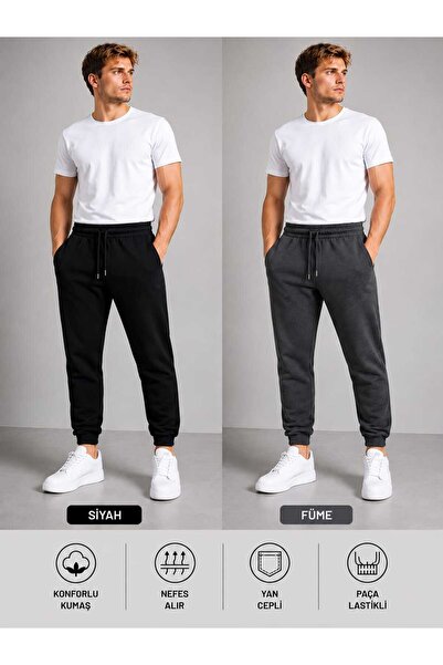 TREND ALİSSE Berlin Men's 2-Piece Sweatpants - Loose Comfortable Sweatpants w...