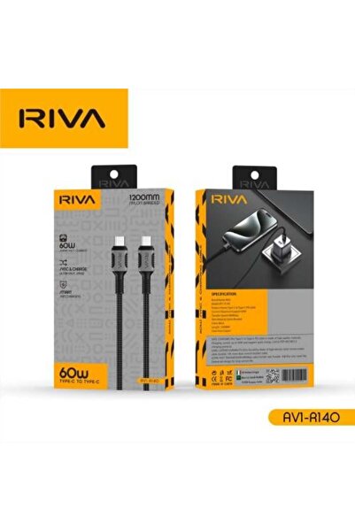 Riva USB-C to USB-C Cable 60W 1.2M | Fast Charging & Data Sync
