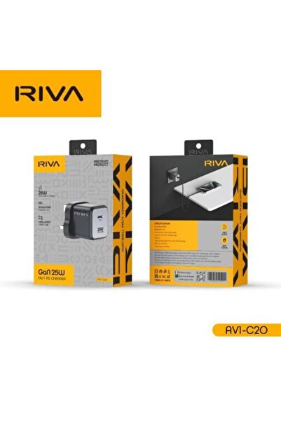Riva شاحن سريع USB-C بقوة 25 واط |   محول شحن آمن |   RV1-C20