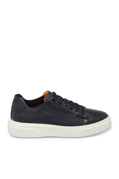 Tergan Lacivert Hakiki Deri Erkek Sneaker - E25S1AY57430-A31