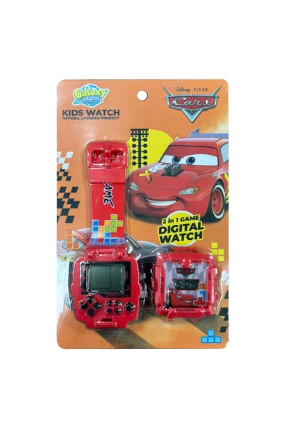 CARS Kids LED Digital Watch with Games – 2-in-1