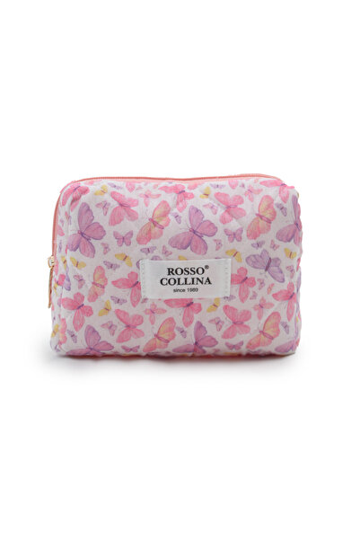 Rosso Collina Patterned Makeup Bag – Zippered