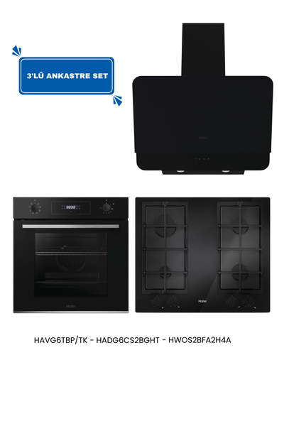 Haier ANKASTRE SET (HAVG6TBPTK - HWOS2BFA2HA4A - HADG6CS2BGHT)