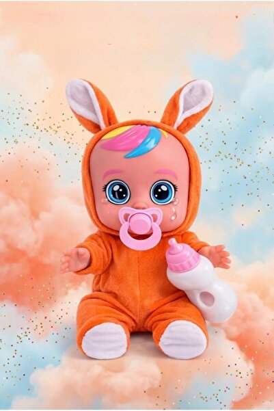 Tıfıl Toys Turuncu Kostümlü Ağlayan Ve Konuşan Et Bebek Emzikli ve Biberonlu ...