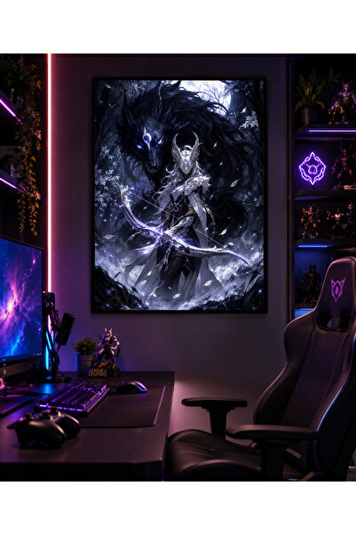Miutic Print Studio Tablou Gaming League of Legends – Kindred, Spiritul Morți...