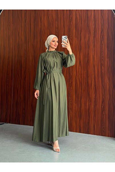 hefa moda TESETTÜR SALAŞ VE RAHAT KALIP PİLELİ ELBİSE