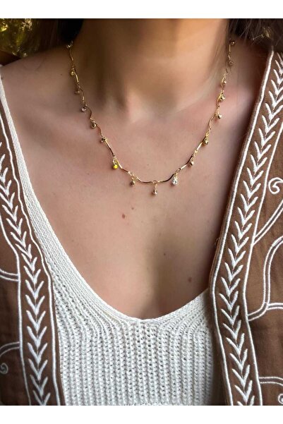 Bubbleatelier Minimal Colorful Stone Necklace