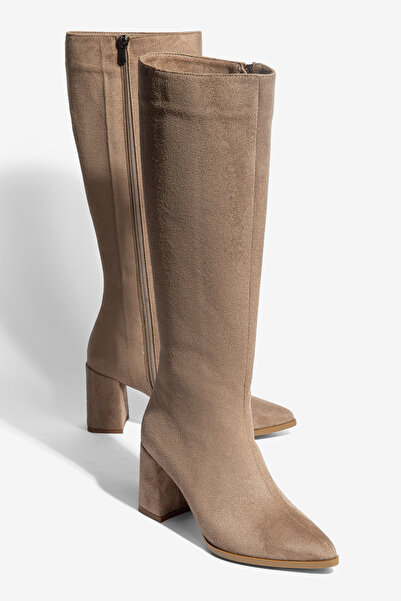 Daxtors Hanna Daily Women's Zippered Thai Fur Heeled Boots