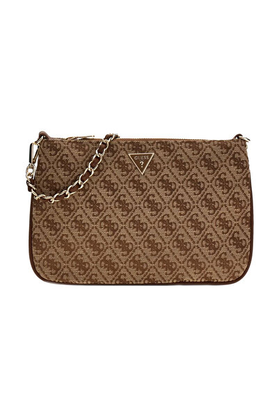 Guess μπεζ logo τσάντα φακελάκι PW7561P6274