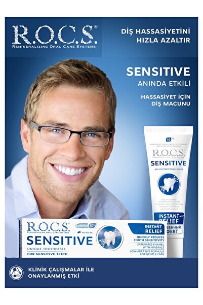 R.O.C.S. Sensitive Toothpaste for Sensitive Teeth 75 ml – Gentle Cleaning, Se...