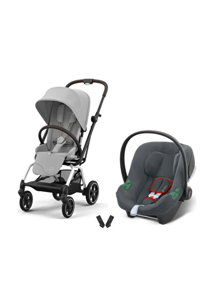 Cybex Eezy S Twist+2 Travel Sistem | Fog Grey & Aton Steel Grey