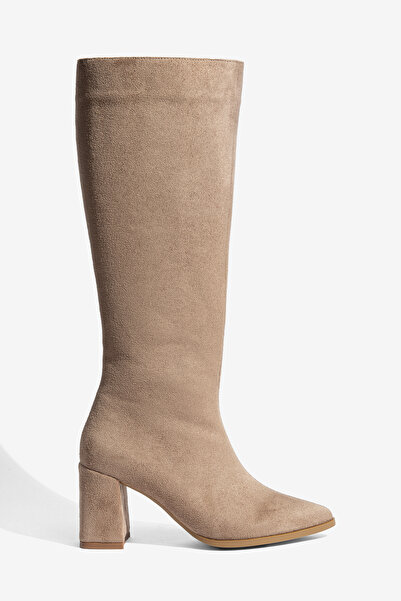 Daxtors Hanna Daily Women's Zippered Thai Fur Heeled Boots