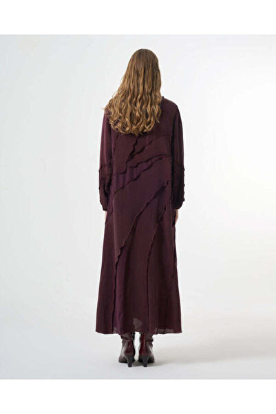 MissWhence Asymmetrical layered wave detailing big size dress