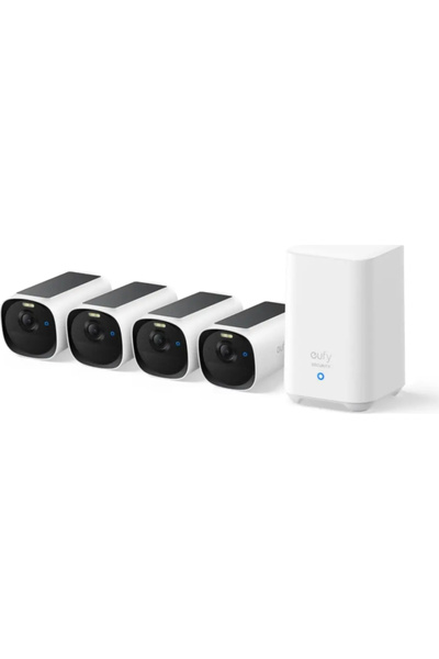 eufy Kit supraveghere video eufyCam E40 2K HD Incarcare solara MaxColour Visi...