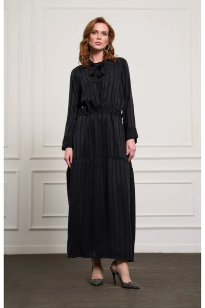 MissWhence Striped Cupro Dress