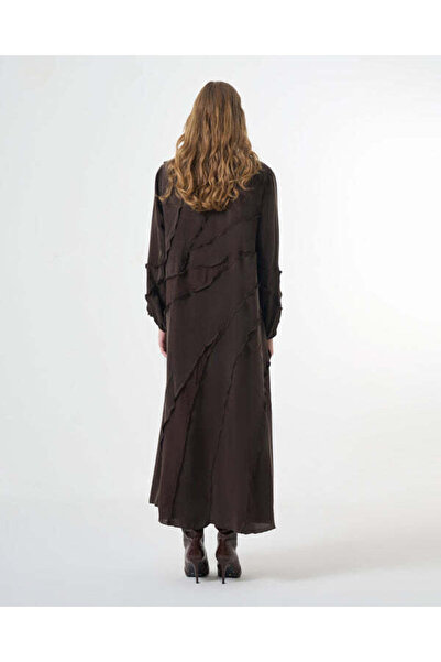 MissWhence Asymmetrical layered wave detailing big size dress