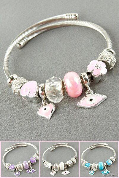 ZERO LAND Spt-Gld Eye Panora Bracelet (100553) Silver Color