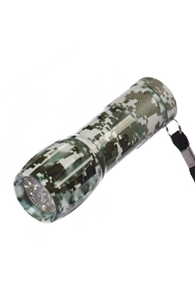 OEM Hoff camouflage LED flashlight, battery powered (3 x AAA)