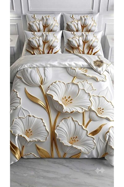 Elmas Dizayn Special Design Brand 240*260 cm Double Duvet Cover Set Organic S...