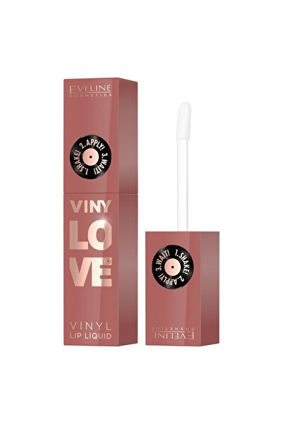 Eveline Ruj lichid VinyLove cu efect de vinil - 04 Peachy 4ml