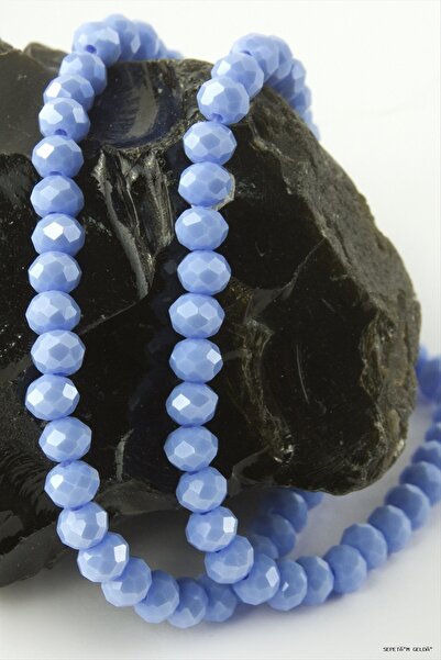 ZERO LAND Spt-Gld Colorful Crystal String Stone 6 (105804) mm Blue