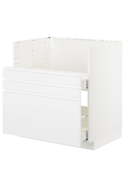 OEM Mască chiuvetă TALLSJÖN 80x60 cm alb/Voxtorp alb mat METOD / MAXIMERA Cor...