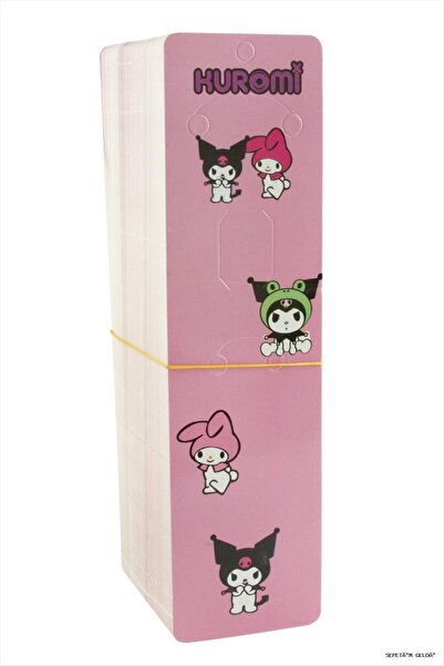 ZERO LAND Spt-Gld Çzgflm Character Vertical Set Necklace (110520) Card Pink