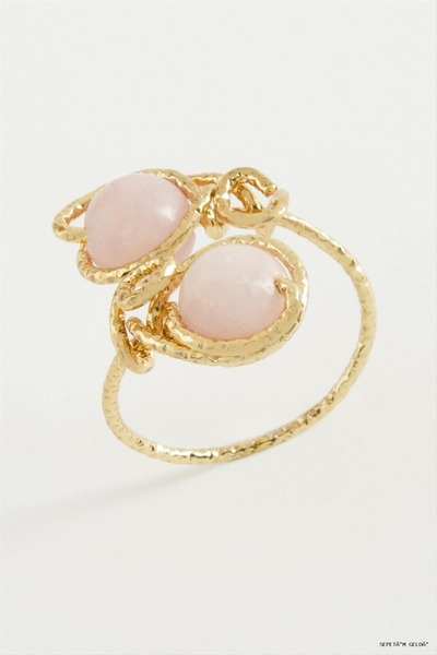 ZERO LAND Spt-Gld Ceyt Natural Stone (112236) Ring Yellow