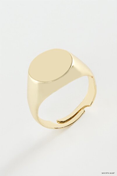 ZERO LAND Spt-Gld Name Engravable Metal (111029) Ring Yellow