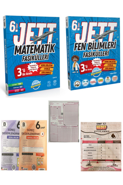 Ünlüler Karması 6. SINIF JETT FEN BİLİMLERİ VE MATEMATİK FASİKÜL + KAFA DENGİ...