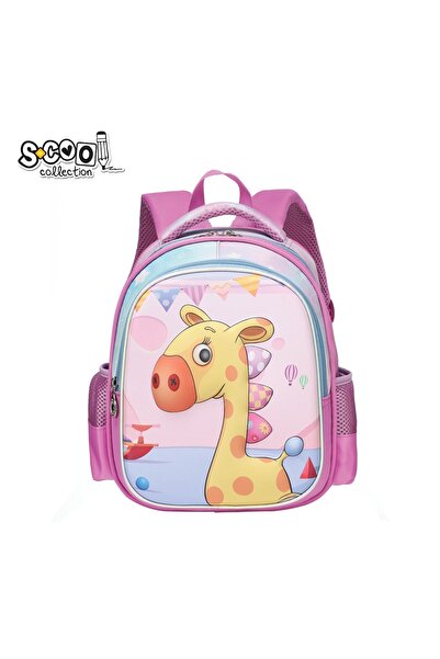OEM Ghiozdan gradinita 3D GIRAFFE, 25x17x31 cm - S-COOL