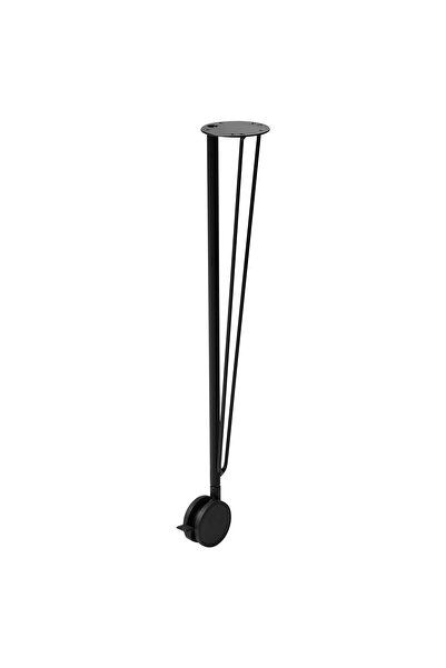 OEM Picior cu rotilă 70 cm negru KRILLE Picioare & stative tip capră