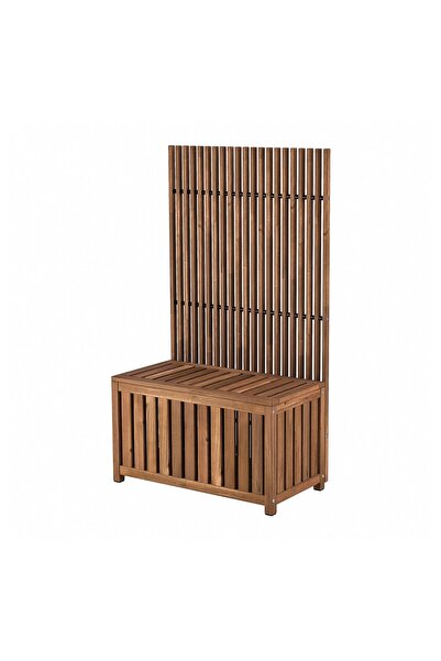 OEM Cutie depozitare cu paravan 80x68x140 cm exterior/maro deschis vopsit NÄM...