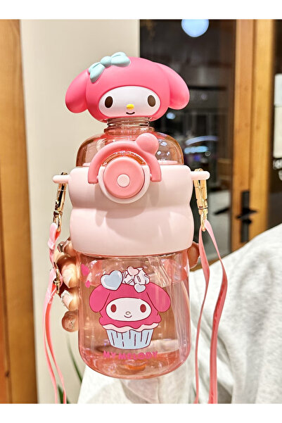 GGEROU Kids Water Bottle with Straw 600ml Leakproof BPA Free Kids kettle Cute...