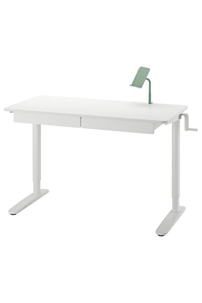 OEM Combinație birou înălțime reglabilă 117x60 cm alb/gri-verde deschis RELAT...