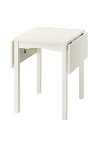 OEM Masă cu extensie pliantă 55/82/109x74 cm alb/furnir mesteacăn HAUGA Mese ...