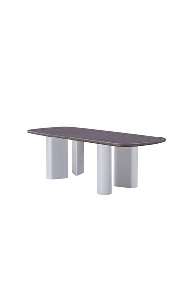 Baytonia 8-Person Dining Table - from the Martha Collection - Brown and Gray