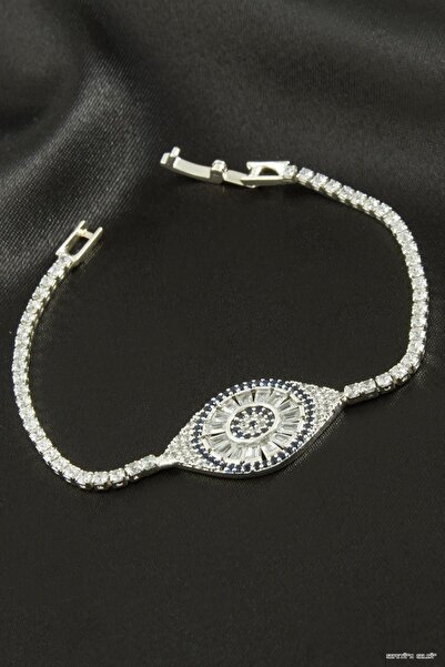 ZERO LAND Spt-Gld Oval Zircon Stone Children's Bracelet 16 cm (124135) Silver...