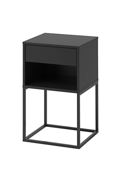 OEM Noptieră 40x39 cm negru VIKHAMMER Noptiere