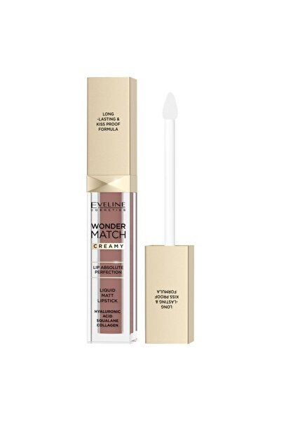 Eveline Wonder Match Ruj Lichid Cremos Mat - 09A Nud Lăptos 6.8ml