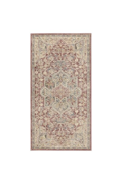 OEM Covor, fir scurt 80x150 cm model decorativ roz/bej JÄRNVÄG Traverse hol &...