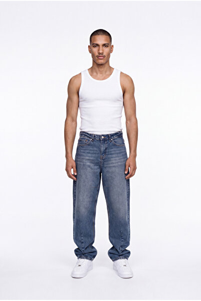 Machinist Men's Baggy Jean Trousers Blue