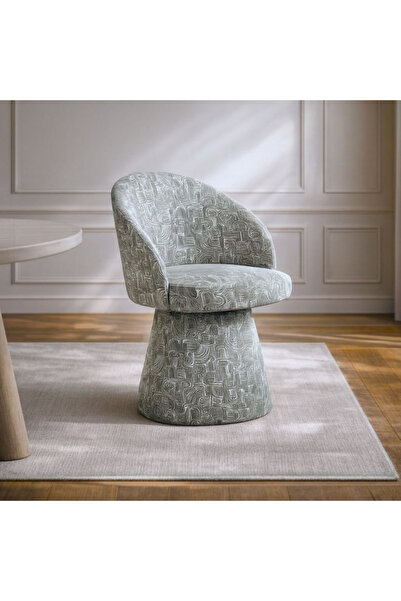 Baytonia Elite Swivel Dining Chair - Green & White