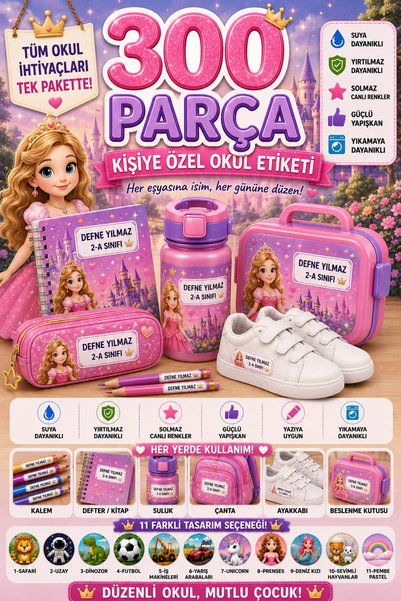 reklamcın "Everything about My Child" 300-Piece Name Tag Mega Set