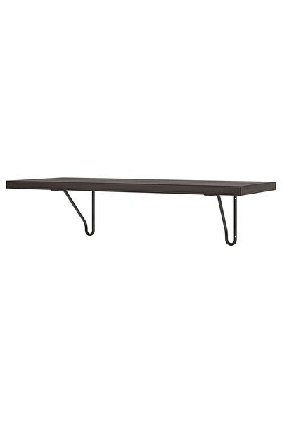 OEM Poliță 80x30 cm negru-maro/negru BERGSHULT / FÖRLÄGGARE Etajere de perete...
