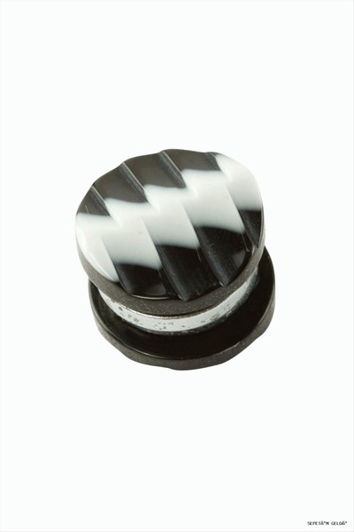 ZERO LAND SPT-GLD Magnet pentru eșarfă cu model în zig-zag 1 (110107) Bucăți Alb