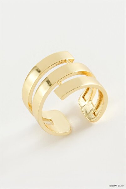 ZERO LAND Spt-Gld Twisted Metal (112146) Ring Yellow