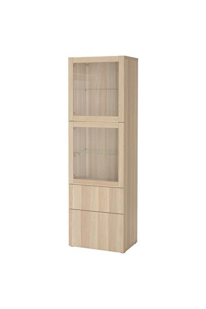 OEM Ansamblu depozitare cu uși sticlă BESTÅ Ansamble de depozitare BESTÅ