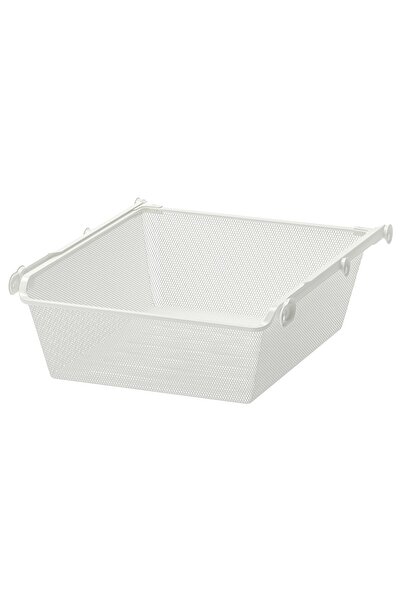 OEM Coş metalic+şină culisantă 50x58 cm alb KOMPLEMENT PAX organizatoare de i...